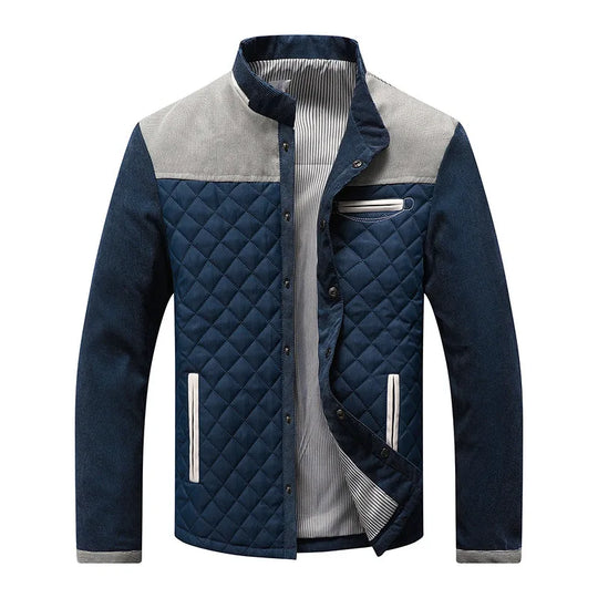 Męska kurtka pikowana casual – lekka kurtka przejściowa o eleganckim designie