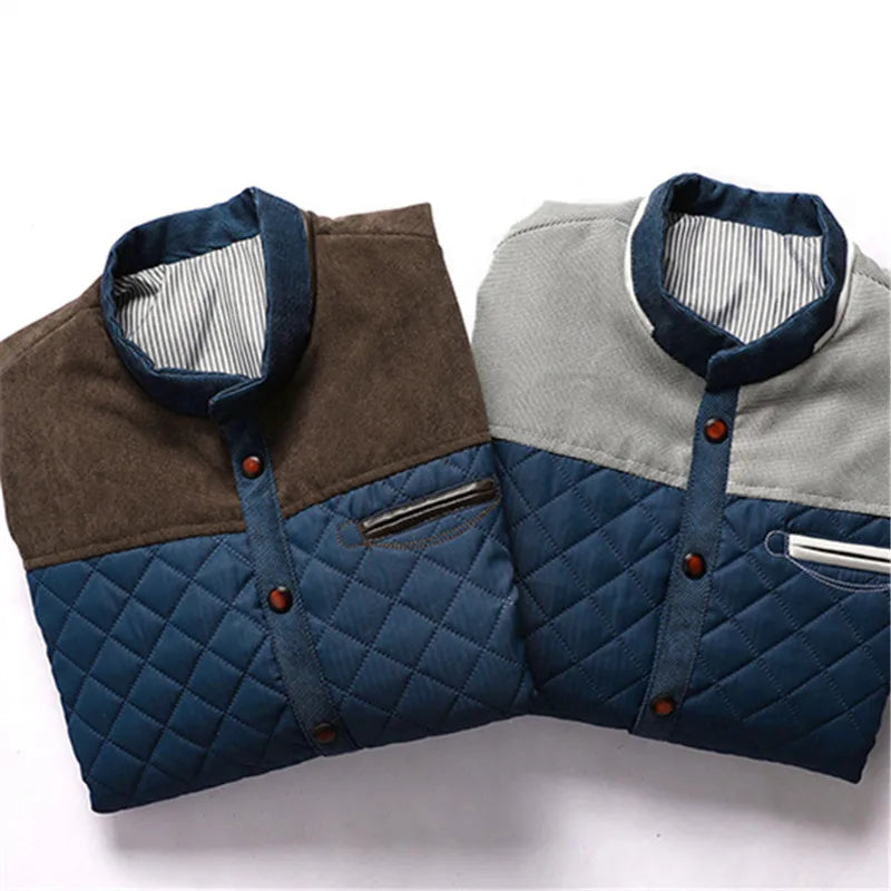 Męska kurtka pikowana casual – lekka kurtka przejściowa o eleganckim designie