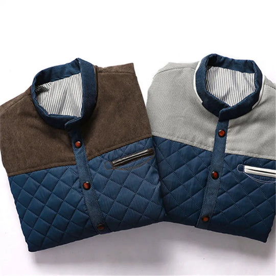 Męska kurtka pikowana casual – lekka kurtka przejściowa o eleganckim designie