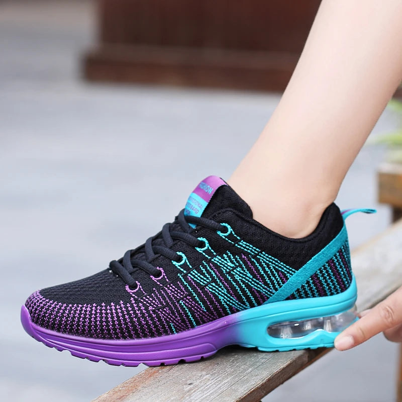 Damskie buty sportowe z amortyzacją powietrzną – lekkie i wygodne sneakersy treningowe