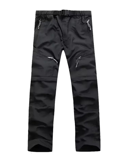 Męskie spodnie outdoorowe 2w1 – odpinane nogawki, szybkoschnące, trekkingowe