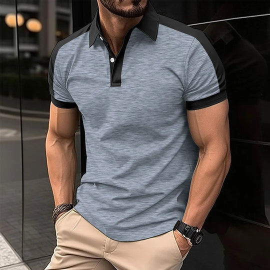 Męska koszulka polo slim fit – elegancka, oddychająca