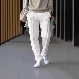 Spodnie męskie eleganckie – dopasowane, elastyczne, styl smart casual