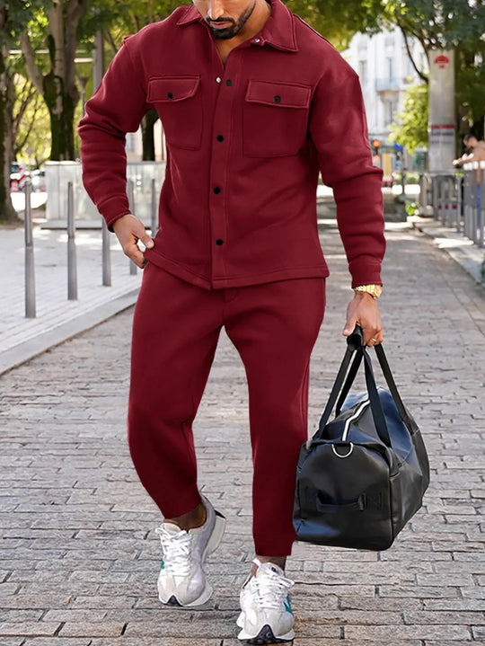 Męski zestaw sportowy – bluza i spodnie treningowe
