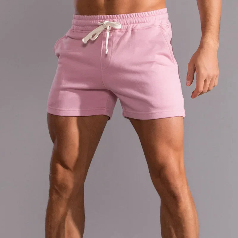 Męskie szorty sportowe slim fit – lekkie, oddychające, z kieszeniami, idealne na lato