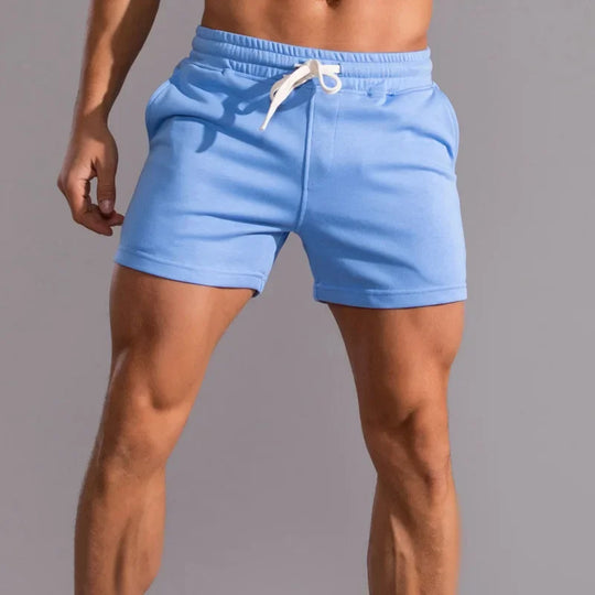 Męskie szorty sportowe slim fit – lekkie, oddychające, z kieszeniami, idealne na lato