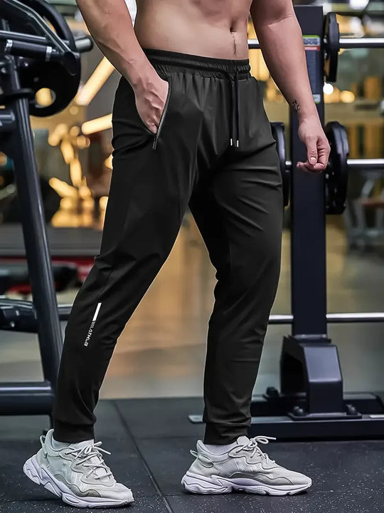 Męskie spodnie sportowe jogger – elastyczne, oddychające, szybkoschnące, do treningu i na co dzień
