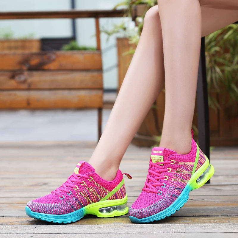 Damskie buty sportowe z amortyzacją powietrzną – lekkie i wygodne sneakersy treningowe