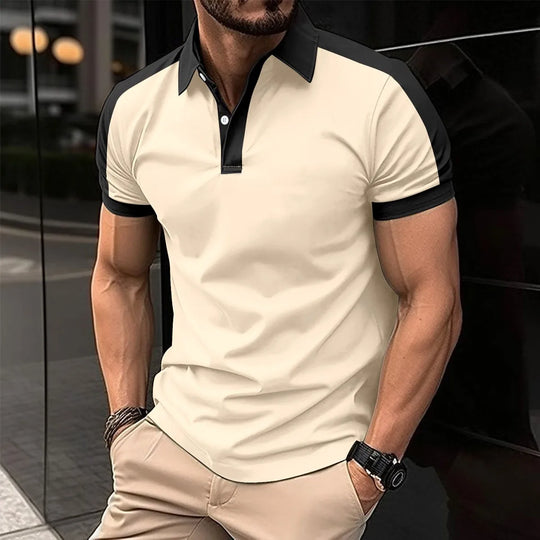Męska koszulka polo slim fit – elegancka, oddychająca