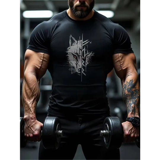Męski t-shirt bawełniany z nadrukiem – stylowa koszulka casual