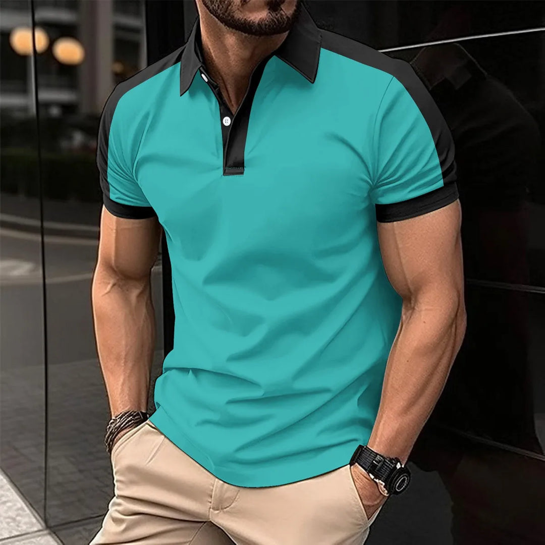 Męska koszulka polo slim fit – elegancka, oddychająca