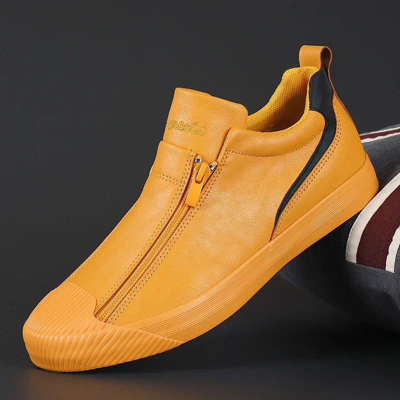 Męskie sneakersy na zamek – wygodne, amortyzujące, podwyższające