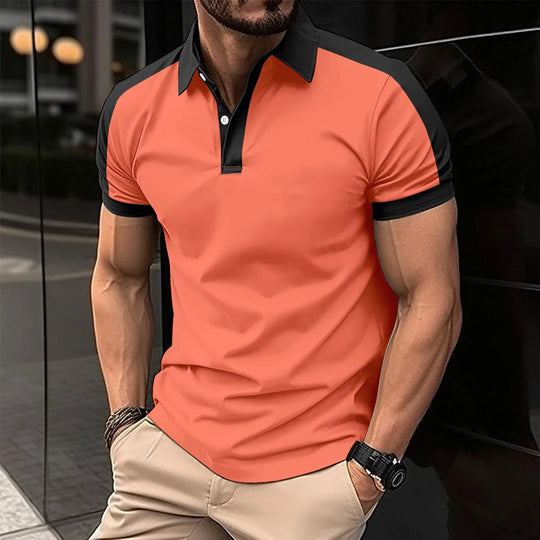 Męska koszulka polo slim fit – elegancka, oddychająca