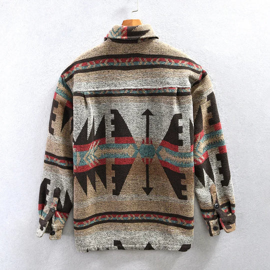 Męska koszula casual w stylu etnicznym – oryginalny design
