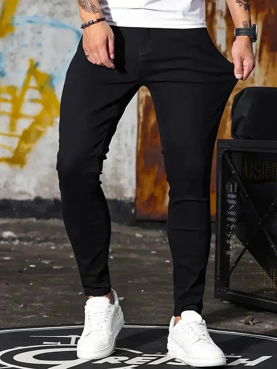 Spodnie męskie jeans slim fit – elastyczne, dopasowane, komfortowe na co dzień