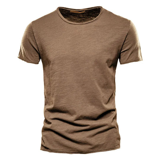 Męski t-shirt bawełniany – klasyczna koszulka basic oddychająca