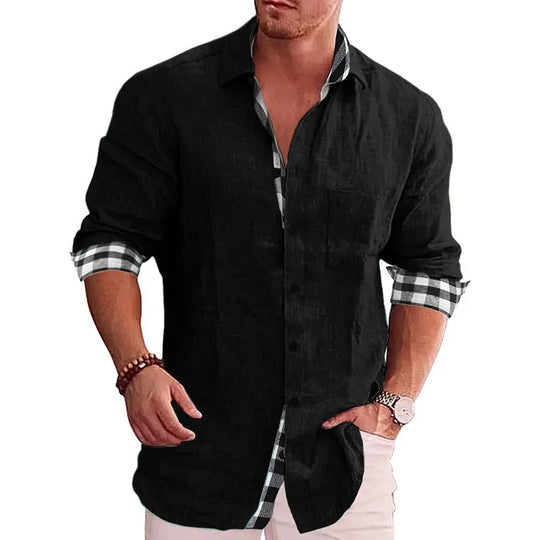 Męska koszula casual slim fit – elegancka koszula na co dzień