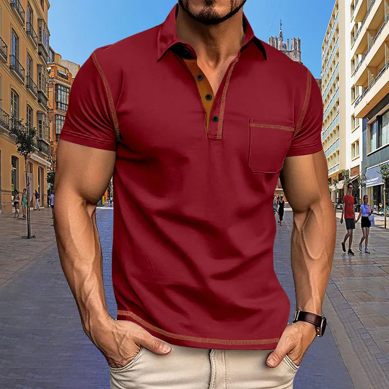 Męska koszulka polo slim fit – elegancka koszulka polo