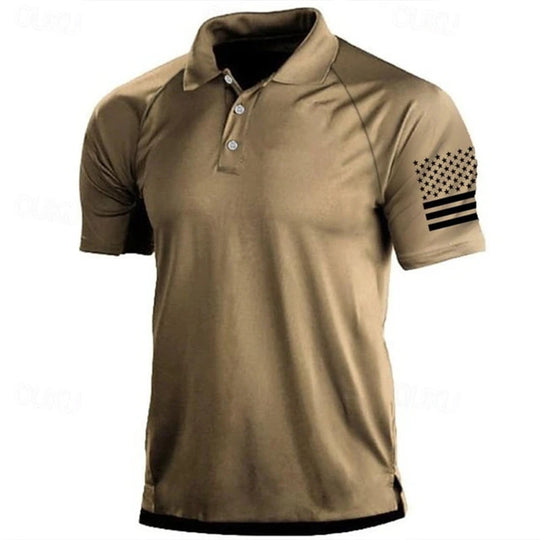 Męska koszulka polo sportowa – oddychająca koszulka outdoor elastyczna