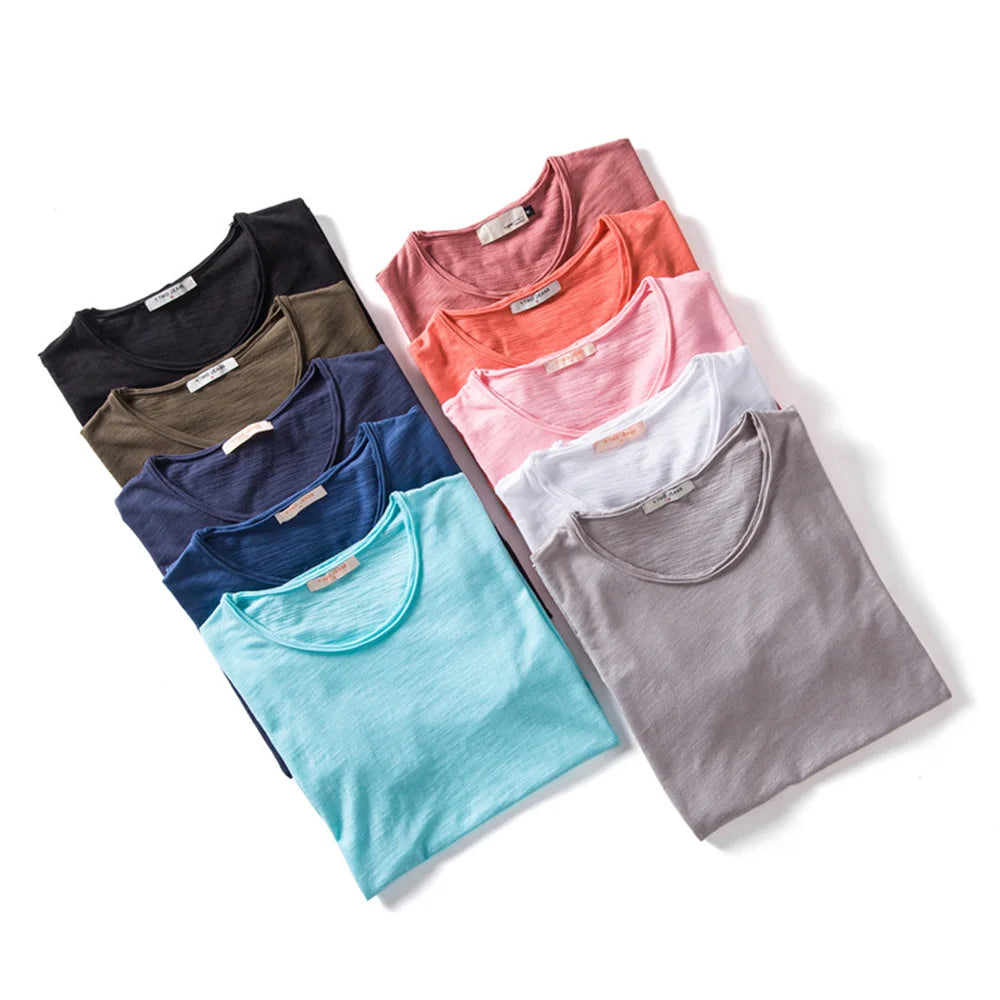 Męski t-shirt bawełniany – klasyczna koszulka basic oddychająca