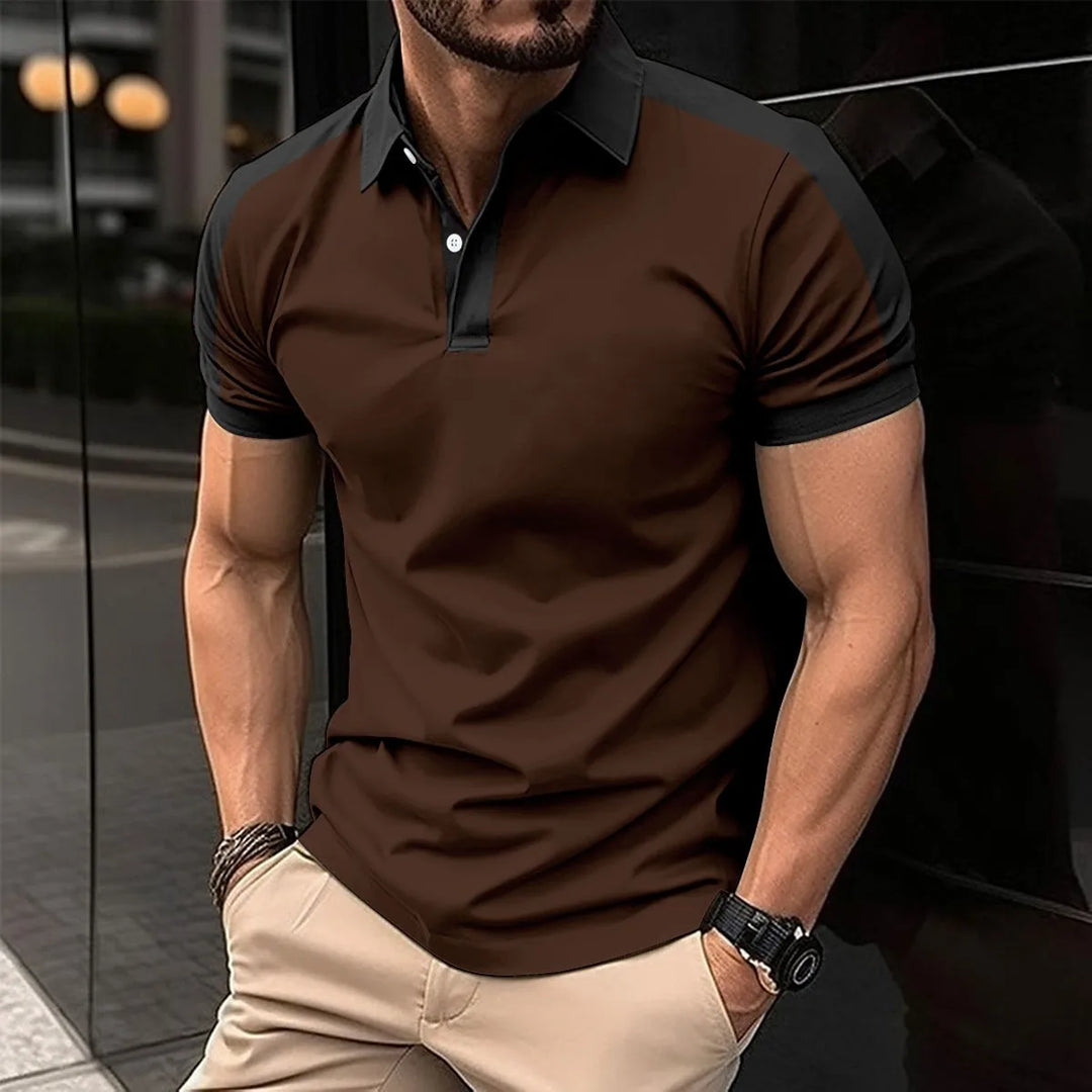 Męska koszulka polo slim fit – elegancka, oddychająca