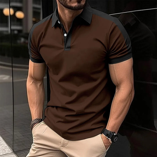 Męska koszulka polo slim fit – elegancka, oddychająca