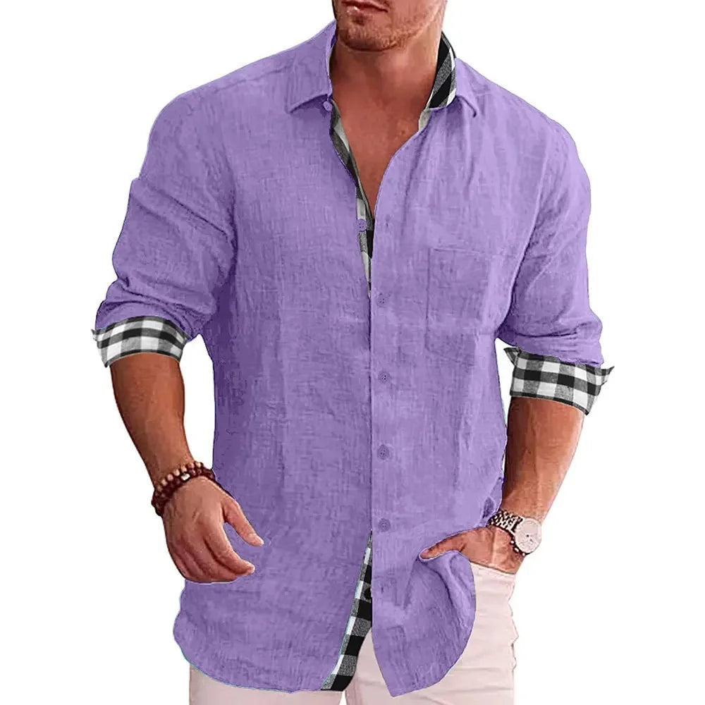 Męska koszula casual slim fit – elegancka koszula na co dzień