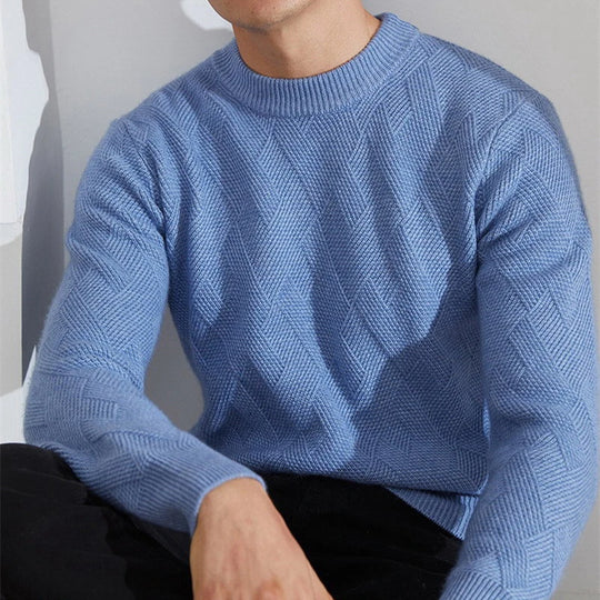 Sweter męski kaszmirowy – klasyczny, miękki, oddychający, premium jakość