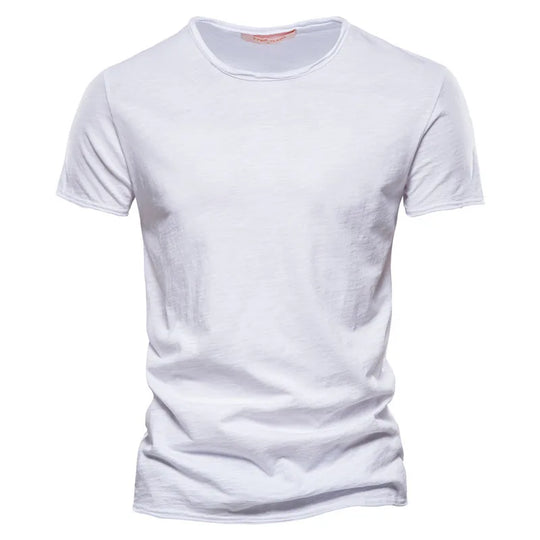 Męski t-shirt bawełniany – klasyczna koszulka basic oddychająca