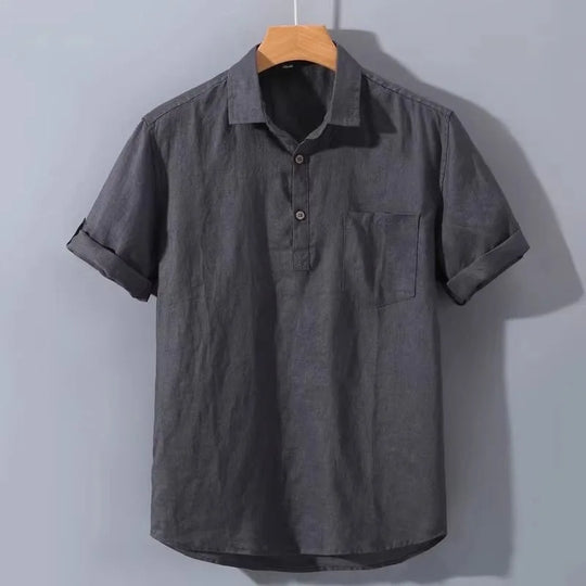 Męska koszulka polo lniana – lekka, oddychająca i stylowa