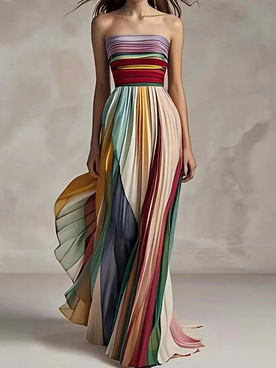 Sukienka maxi bez ramiączek – elegancja i lekkość na wyjątkowe okazje