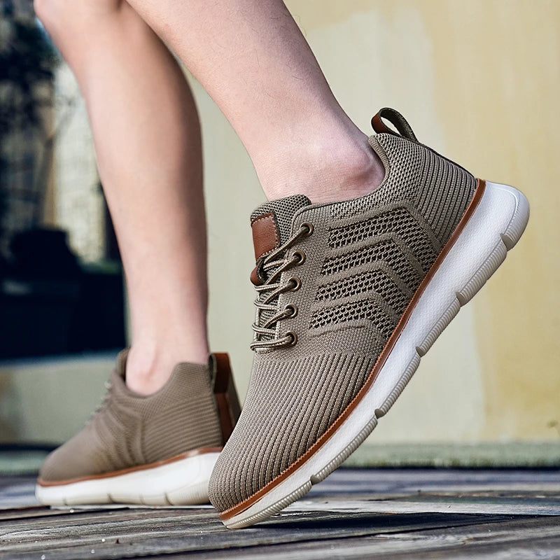 Męskie buty sportowe lekkie – oddychające sneakersy casual do codziennego użytku