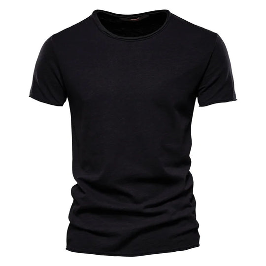 Męski t-shirt bawełniany – klasyczna koszulka basic oddychająca