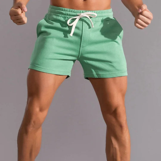 Męskie szorty sportowe slim fit – lekkie, oddychające, z kieszeniami, idealne na lato