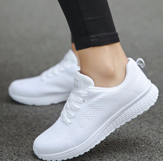 Damskie buty sportowe sneakersy z oddychającej siateczki – lekkie obuwie do biegania, spacerów i na co dzień