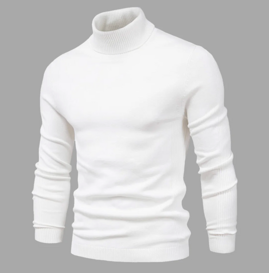 Męski golf bawełniany – elegancki sweter z długim rękawem na jesień i zimę