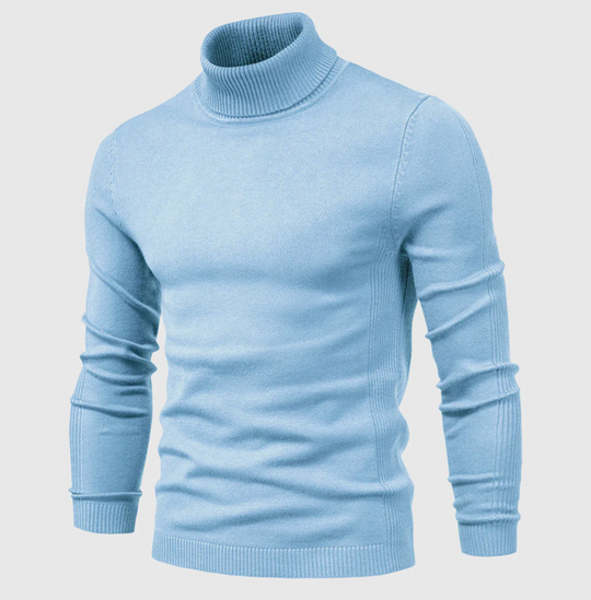 Męski golf bawełniany – elegancki sweter z długim rękawem na jesień i zimę