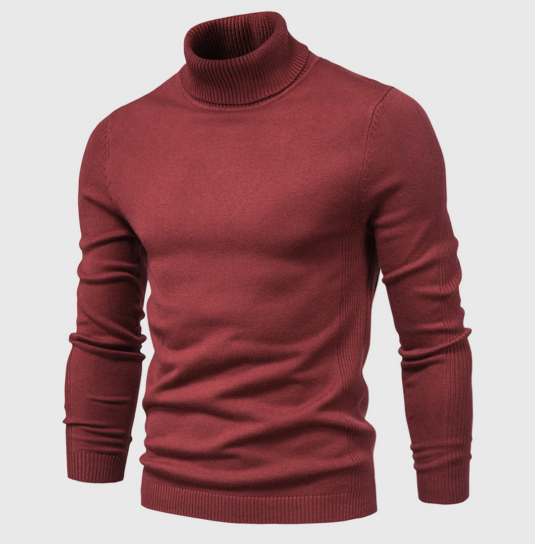 Męski golf bawełniany – elegancki sweter z długim rękawem na jesień i zimę