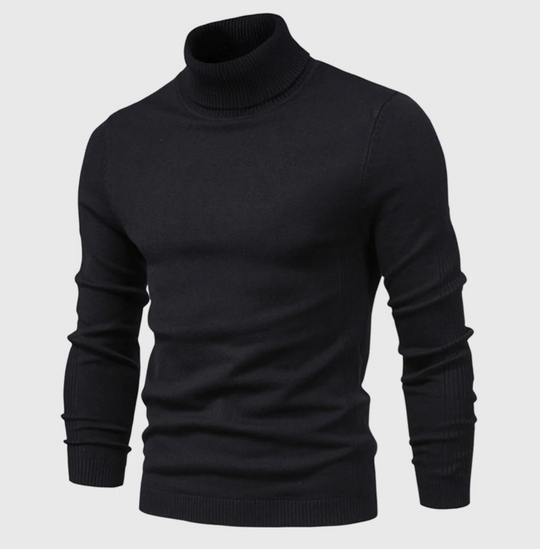 Męski golf bawełniany – elegancki sweter z długim rękawem na jesień i zimę