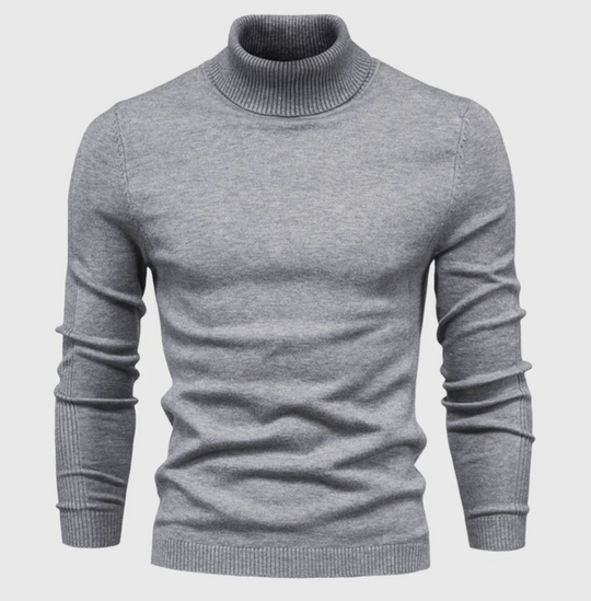 Męski golf bawełniany – elegancki sweter z długim rękawem na jesień i zimę