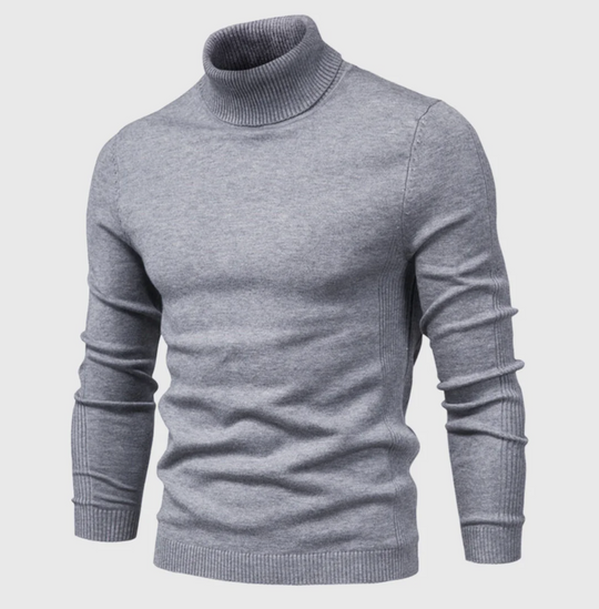 Męski golf bawełniany – elegancki sweter z długim rękawem na jesień i zimę