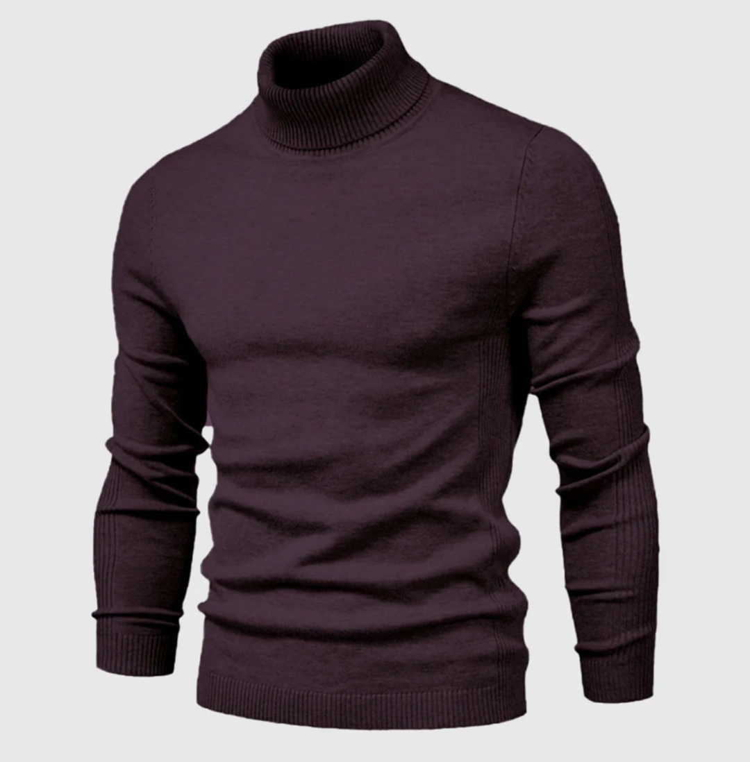 Męski golf bawełniany – elegancki sweter z długim rękawem na jesień i zimę