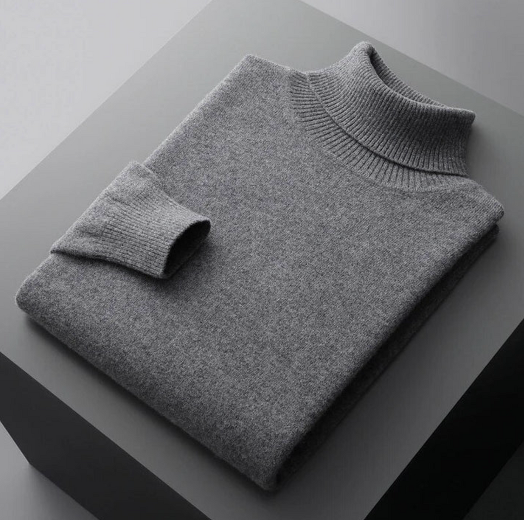 Męski golf kaszmirowy premium – elegancki sweter z miękkiej dzianiny na jesień i zimę