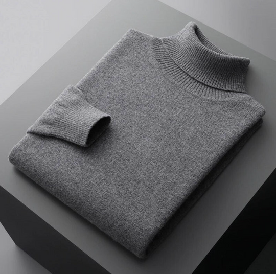 Męski golf kaszmirowy premium – elegancki sweter z miękkiej dzianiny na jesień i zimę