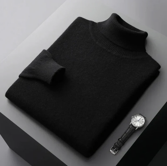 Męski golf kaszmirowy premium – elegancki sweter z miękkiej dzianiny na jesień i zimę
