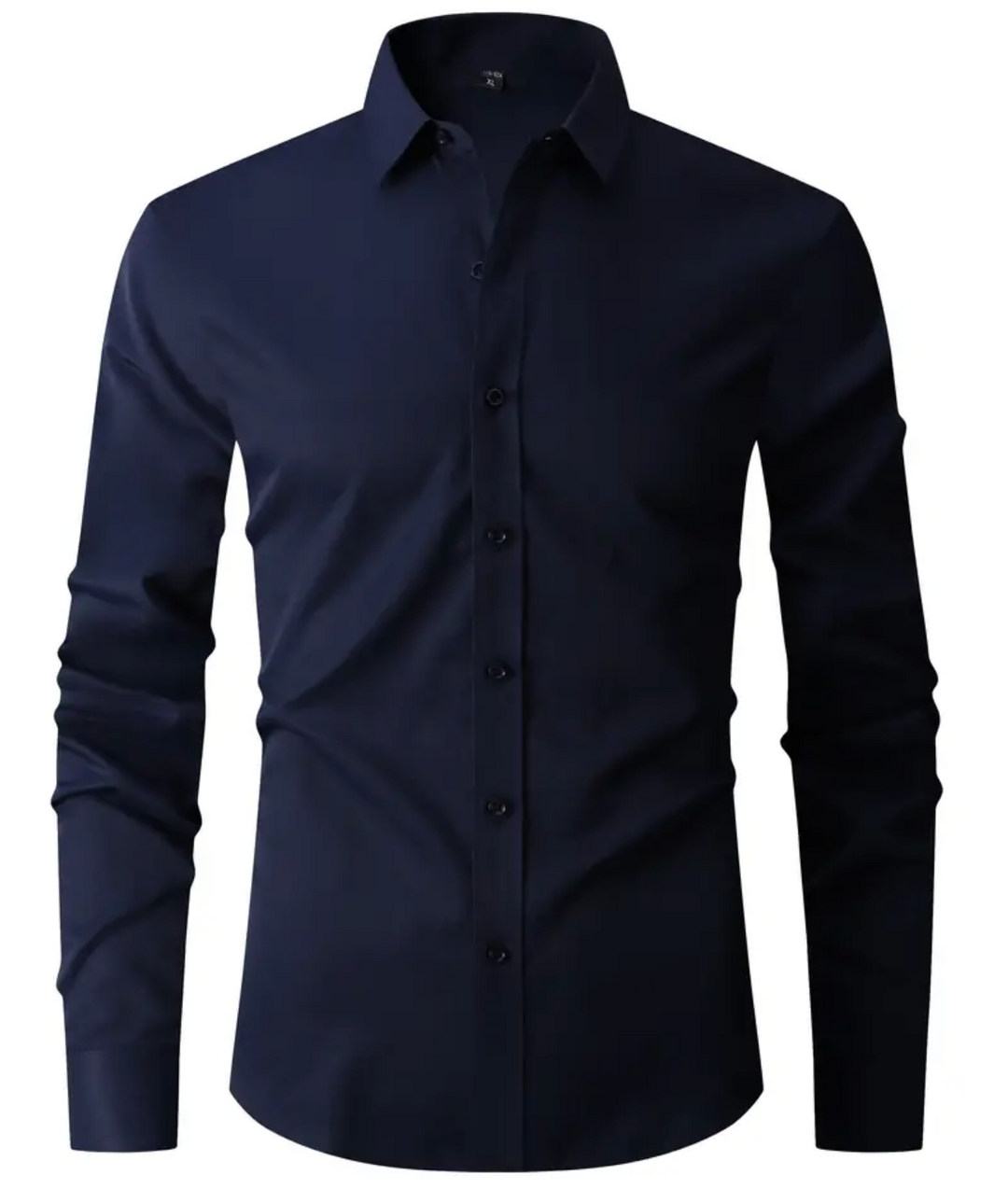 Męska koszula elegancka slim fit z długim rękawem – klasyczna koszula wizytowa i casual