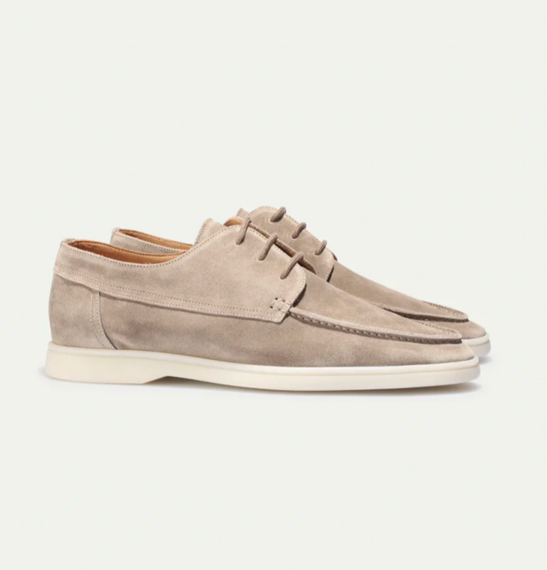 Męskie półbuty zamszowe casual – eleganckie buty sznurowane na co dzień i smart casual