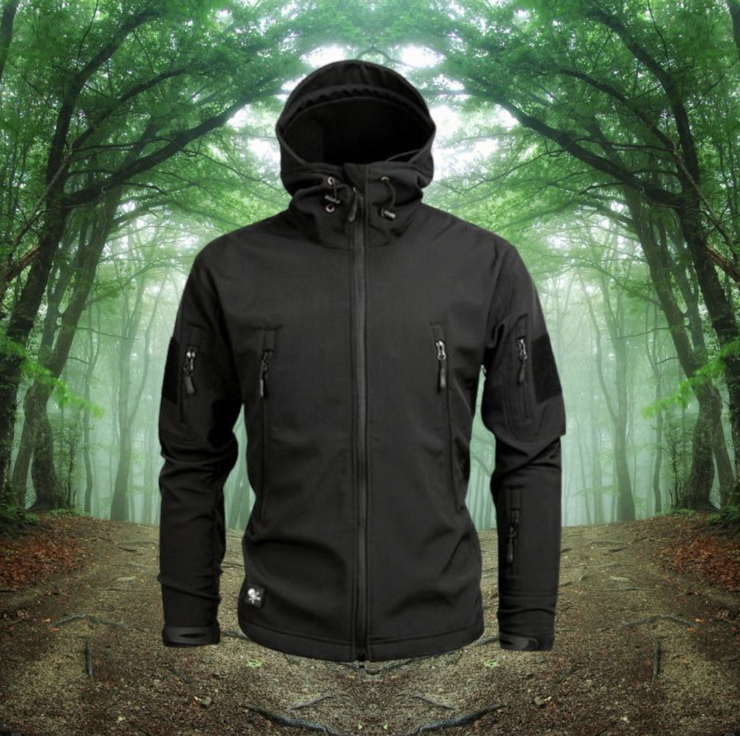 Męska kurtka outdoor wodoodporna – taktyczna kurtka softshell z kapturem