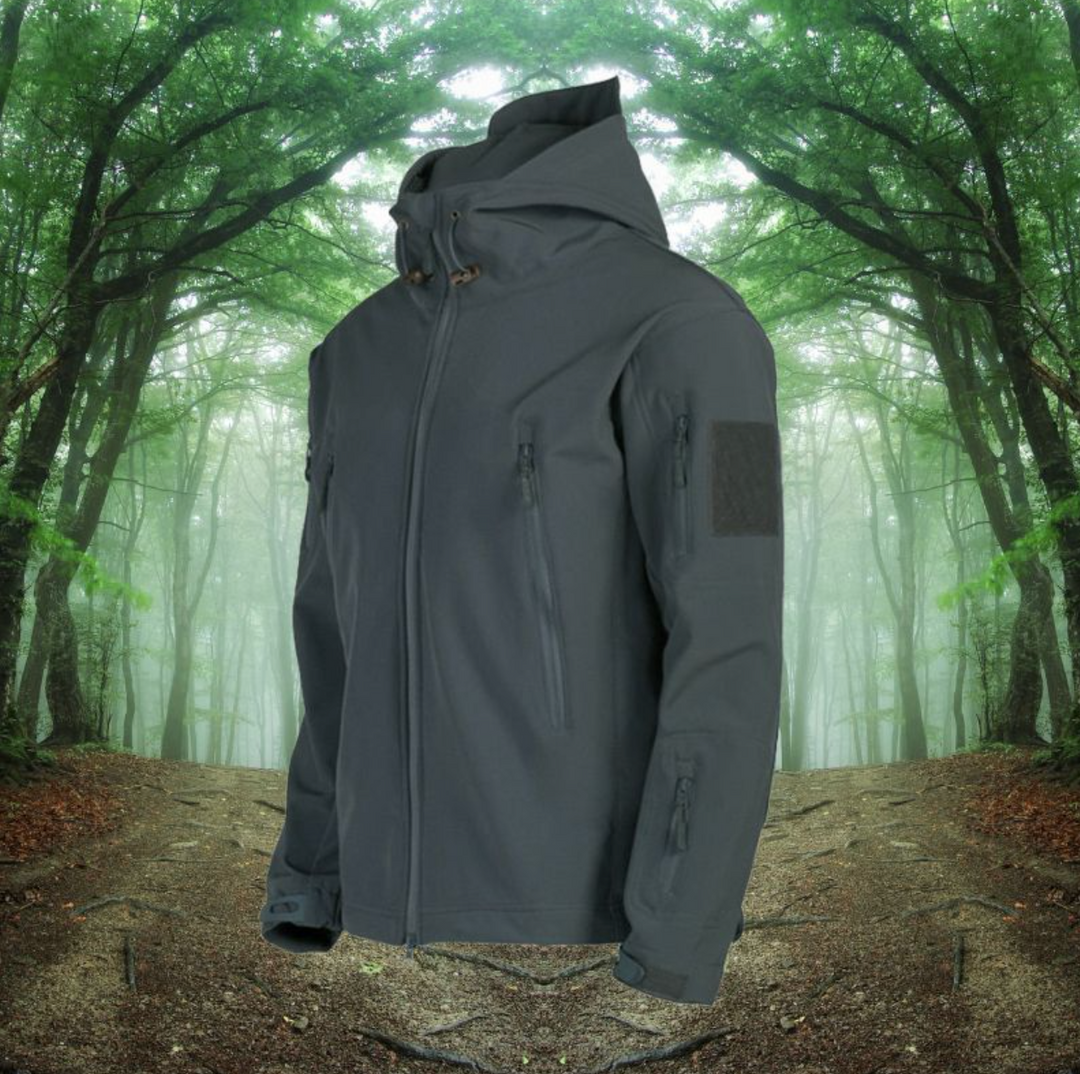 Męska kurtka outdoor wodoodporna – taktyczna kurtka softshell z kapturem