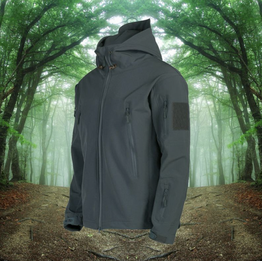 Męska kurtka outdoor wodoodporna – taktyczna kurtka softshell z kapturem